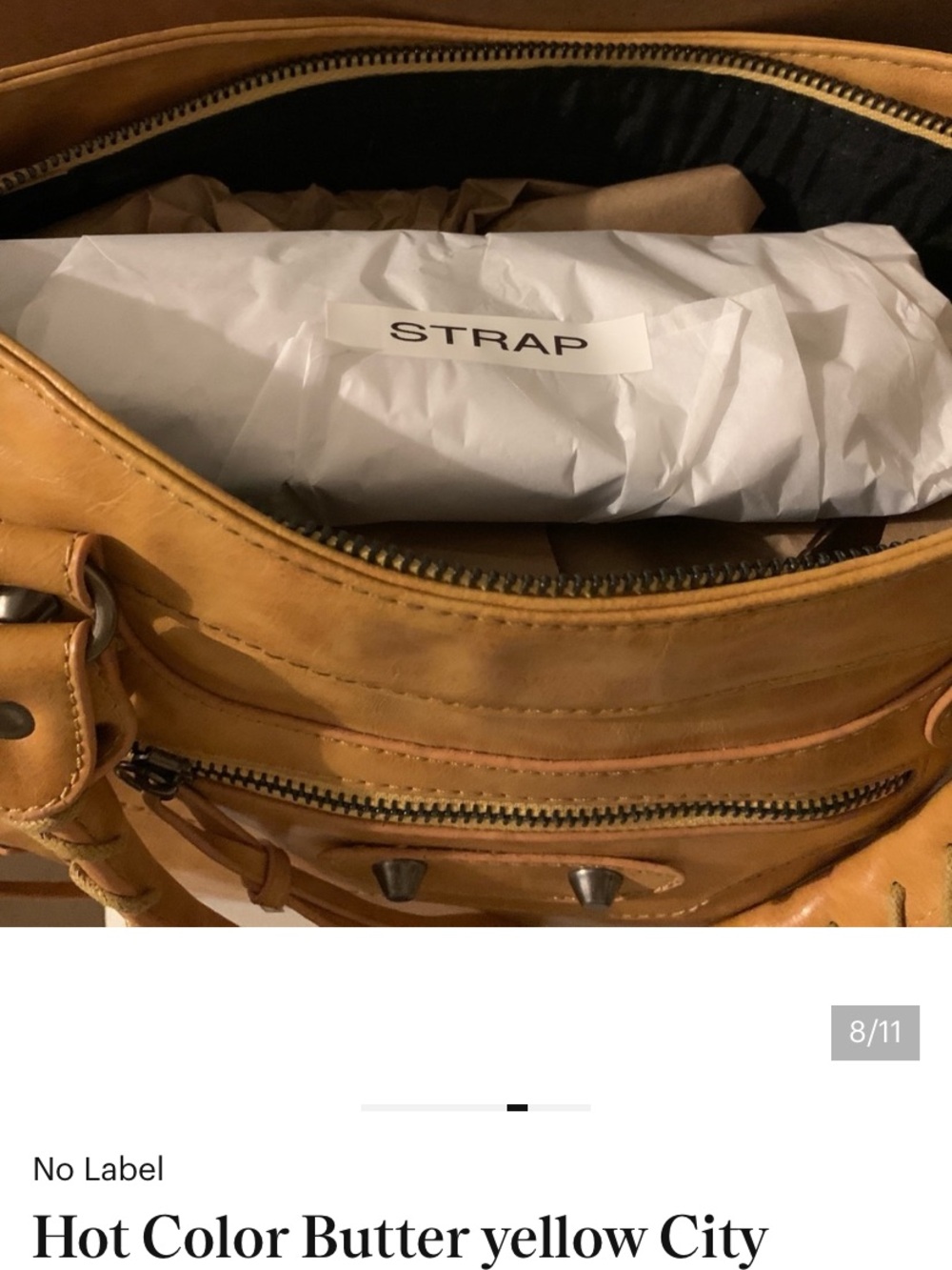Butter Yellow Women’s City Tote handbag - Picture 2 of 8